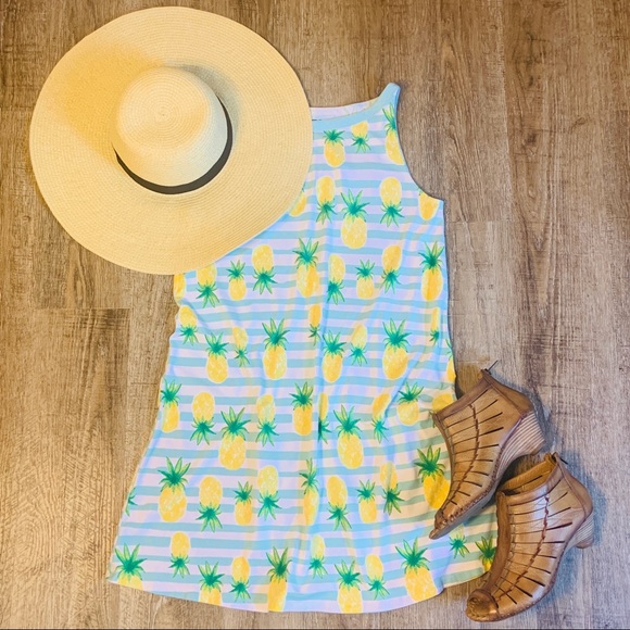 SOLD! Lands’ End Girl’s 16 striped Tank Dress - Picture 16 of 16